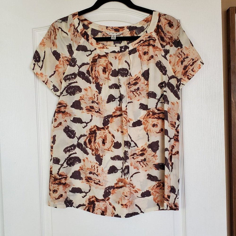 CAbi VINTAGE Rosa Blouse 100% Silk Style #547